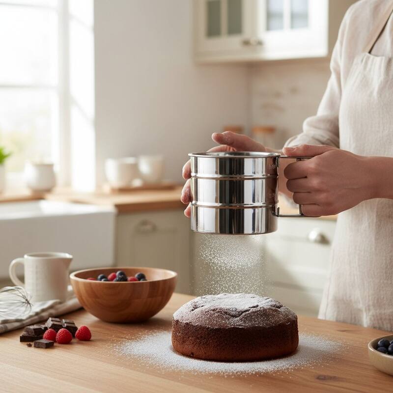 Chef Craft Classic 3-Cup Stainless Steel Flour Sifter