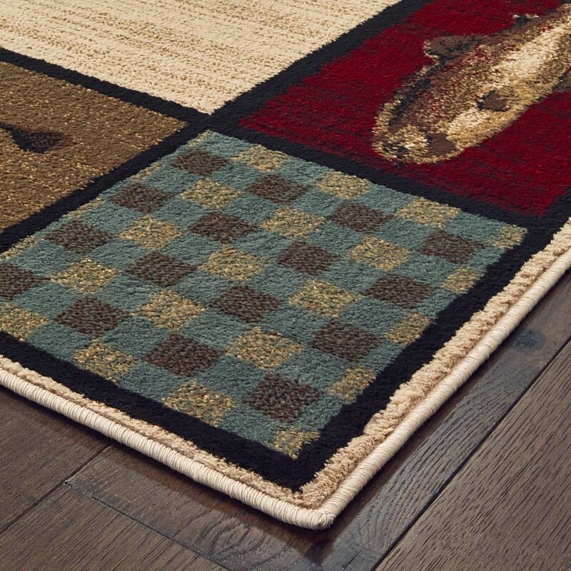 Style Haven Lucas Rustic Plaid Ivory/ Multi Area Rug