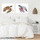 preview thumbnail 2 of 3, Sea Turtle by Suren Nersisyan 2 Piece Wrapped Canvas Art Set