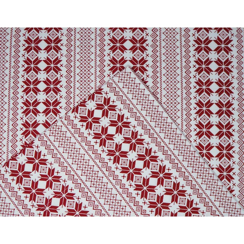 Pointehaven 180 GSM Cotton Flannel Cotton Flannel Oversized Duvet Set