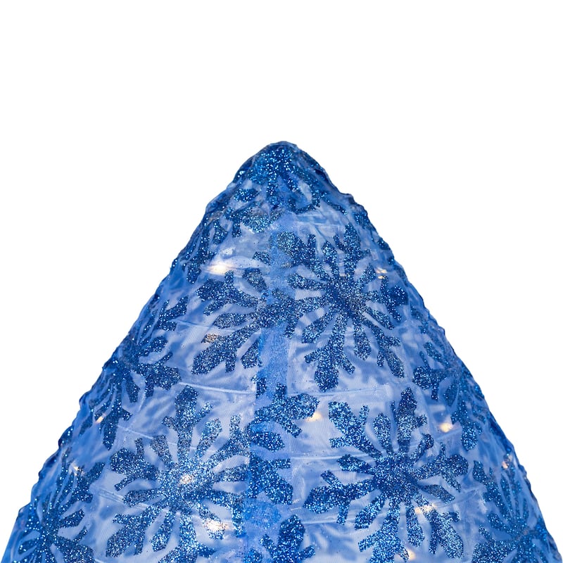 LED Lighted Retro Light Bulb Outdoor Christmas Decoration - 32" - Blue