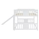 preview thumbnail 10 of 11, Full Over Full Bunk Bed with Ladder with Slide, White