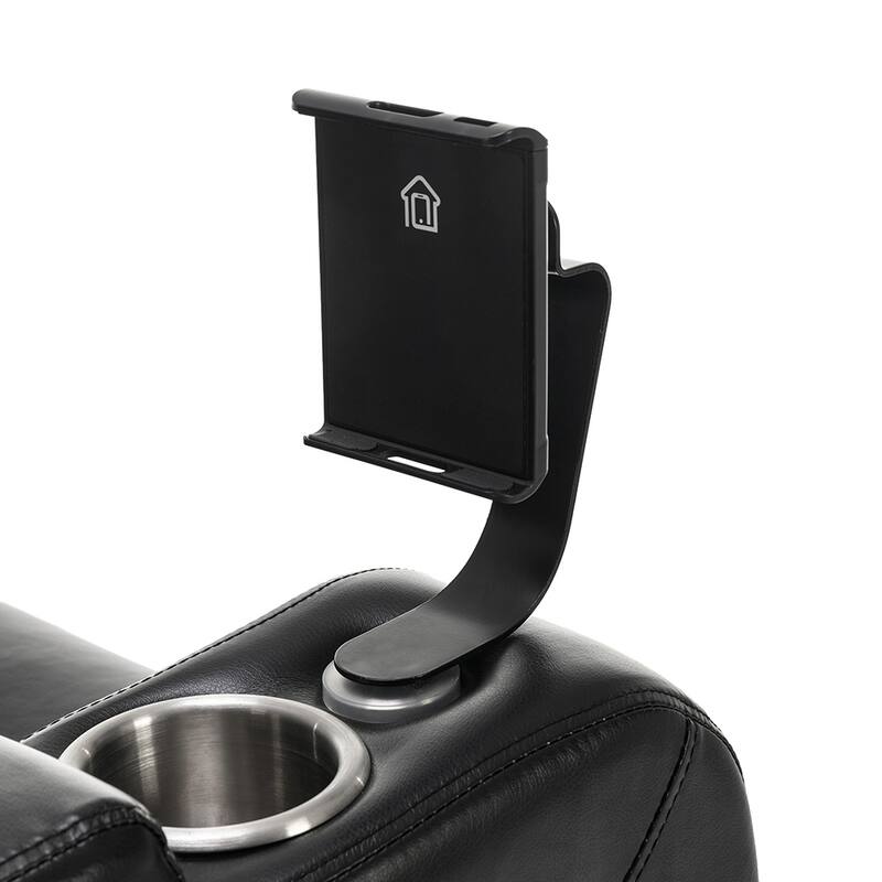 270° Swivel Power Recliner, Media Chair with Multi-Tray and Storage