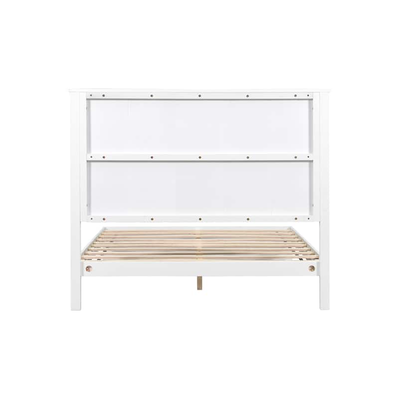 Christopher Knight Home - Brookhaven Modern Wooden Panel Bed with Vertical Slat Headboard