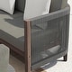 preview thumbnail 10 of 14, Corvus Iona 4-piece Patio Eucalyptus Wood and Rope Sofa Seating Set with Sunbrella Fabric