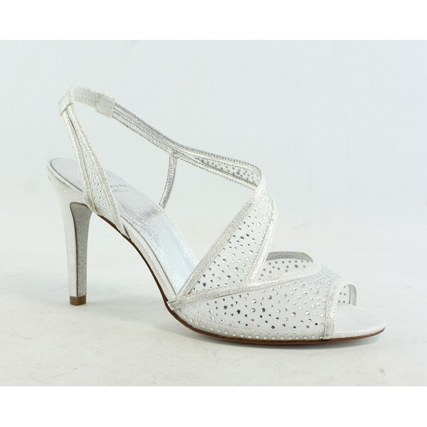 silver slingbacks