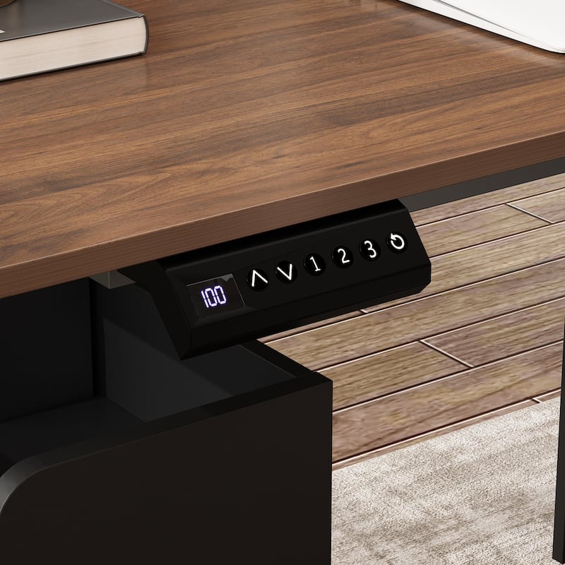 63"W Versatile Standing Desk Aesthetic with Height Customization Table