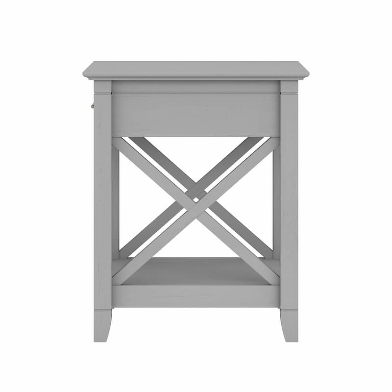 Key West Coastal Box Drawer Nightstand by Bush Furniture