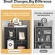 preview thumbnail 27 of 34, VECELO Set of 2 Open Bookshelf Set 4-Tier Five Irregular Cube Bookcase Multipurpose Storage Organizer for Small Spaces