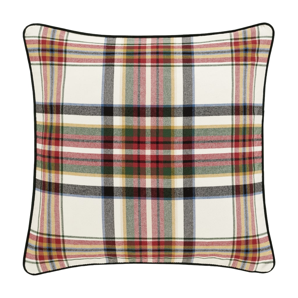 J. Queen New York Christopher Plaid Euro Sham