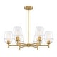 preview thumbnail 10 of 8, Designers Fountain D310M-6CH Summer Jazz 6 Light 28" Wide Chandelier