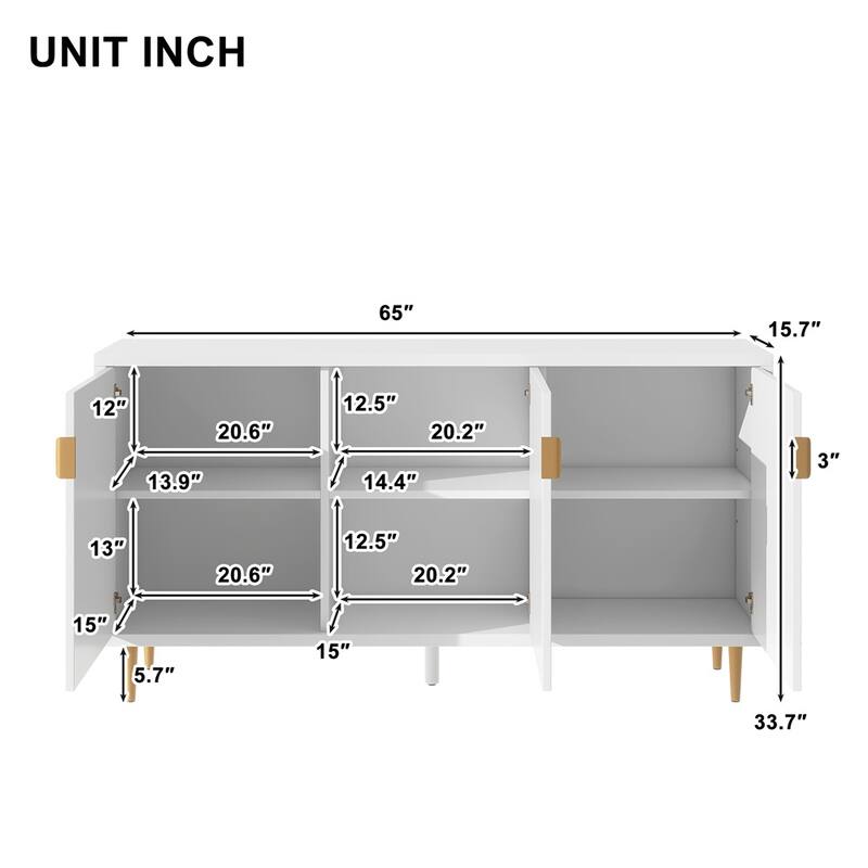 Modern TV Stand, Console Table,Storage Sideboard Cabinet