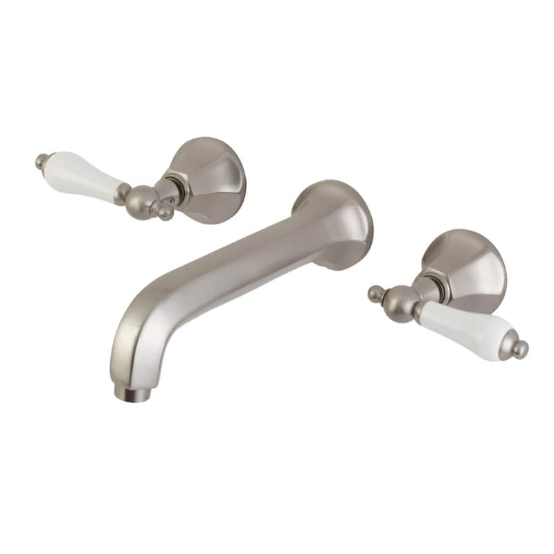 Kingston Brass Metropolitan Wall Mounted Roman Tub Filler with - Brushed Nickel