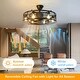 preview thumbnail 17 of 20, Cage Ceiling Fan with Light and Smart Control for Bedroom, Farmhouse