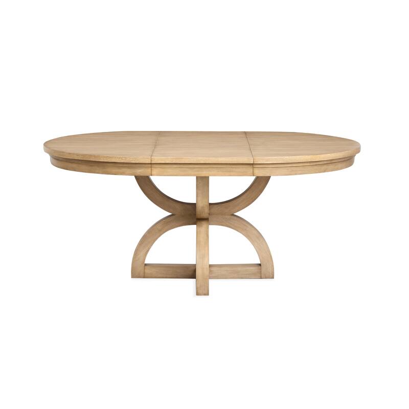 Magnussen Home Coventry Honey Maple Extendable 48" Round Dining Table - 48''W x 48''D x 30''H