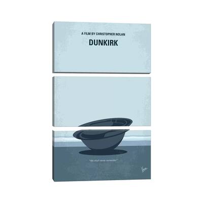 iCanvas "Dunkirk Minimal Movie Poster" by Chungkong 3-Piece Canvas Wall Art Set