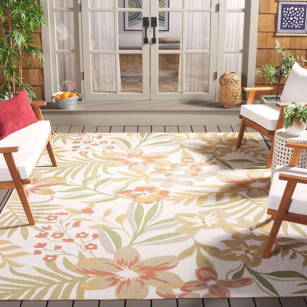 SAFAVIEH Courtyard Aisling Indoor/Outdoor Waterproof Patio Backyard Rug