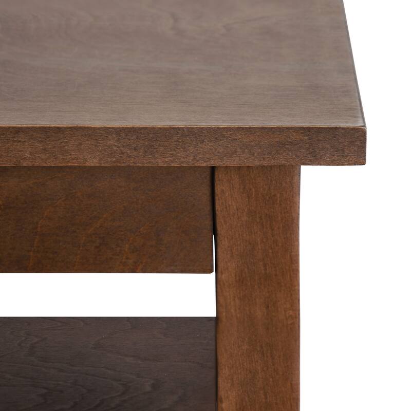 Kate and Laurel Lillian Wood Side Table - 18x12x24