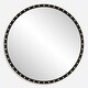 preview thumbnail 1 of 4, Uttermost 09949 Sele 50-3/8" Diameter Circular Flat Accent Mirror Black