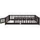 preview thumbnail 28 of 92, Modern Floor Platform Bed with Fence and Door