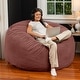preview thumbnail 1 of 37, Jaxx Basics 5 Foot Large Adult Bean Bag Chair, Oversized with Filler