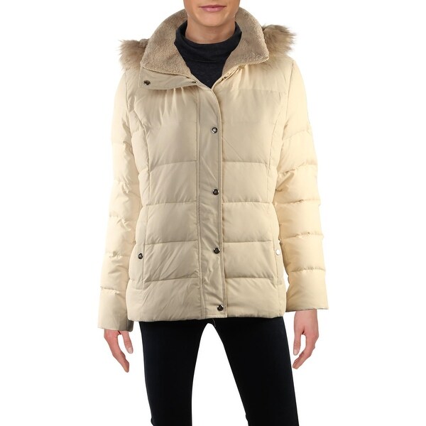 ralph lauren moda cream coat