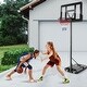 preview thumbnail 7 of 15, 4.25-10 Feet Adjustable Basketball Hoop System with 44 Inch Backboard