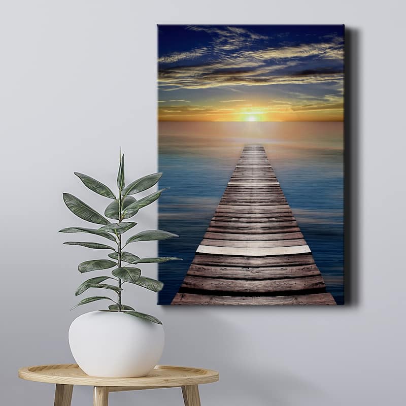 Caribbean Dusk Premium Gallery Wrapped Canvas - Ready to Hang