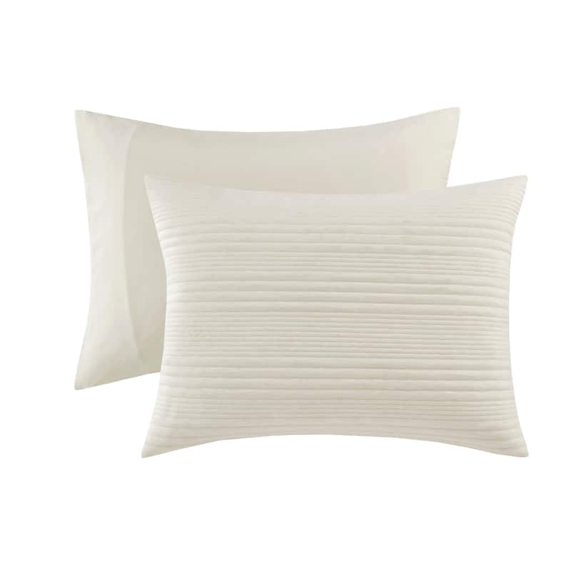Intelligent Design Sawyer Ivory 3 Piece Knitted Jersey Comforter Set