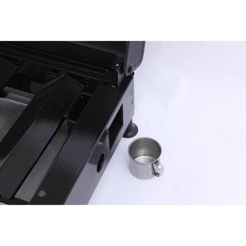 Anmytek Stainless Steel 3 Burner Portable Gas Grill and Griddle Combo with Non Stick Plate and Cast Iron Grates Foldable Design