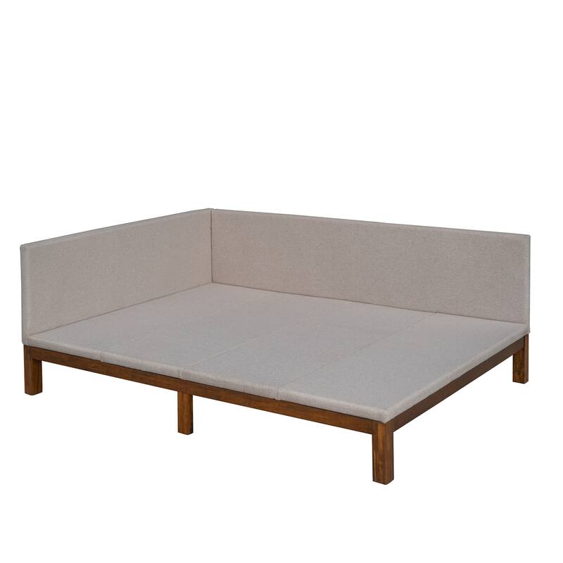 Upholstered Daybed/Sofa Bed Frame Full Size Linen Bed Bath & Beyond