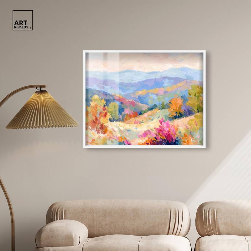 Colorful Valley II Shadowbox by Art Remedy