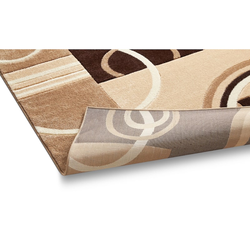 Well Woven Ruby Galaxy Waves Modern Geometric Area Rug