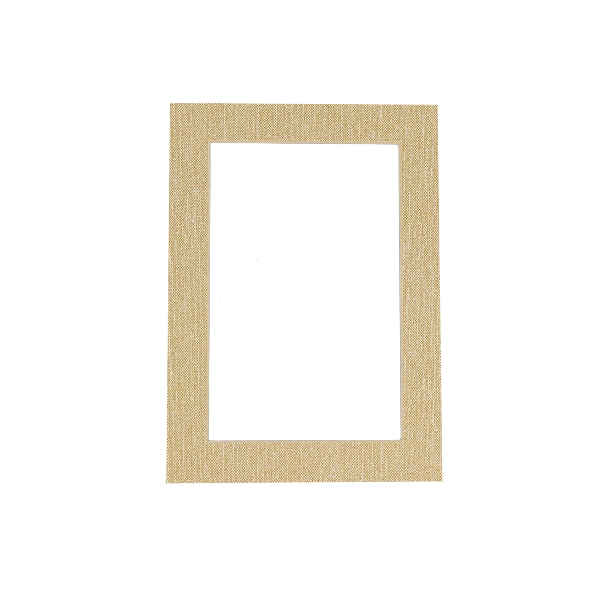 5x7 Mat for 8x10 Frame - Precut Mat Board Acid-Free Textured Cream