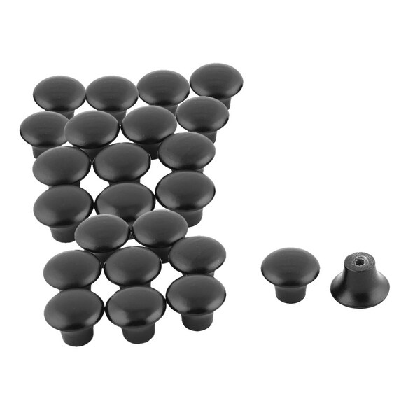 Family Wood Round Furniture Closet Garderobe Pull Handle Handgrip Knob 26 Pcs