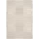 SAFAVIEH Handmade Flatweave Montauk Salinda Casual Cotton Rug - 6' x 6' Square - Ivory/Light Grey