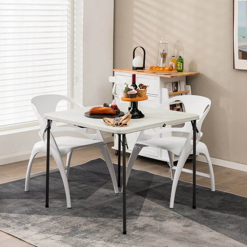 Costway Folding Camping Table Portable HDPE Outdoor Picnic Dining - See Details