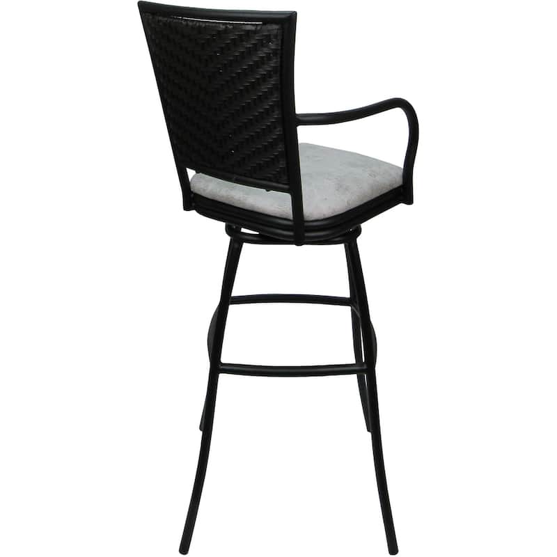 Outdoor Indoor Bar Stool Counter, Extra Tall - Erin with Arms