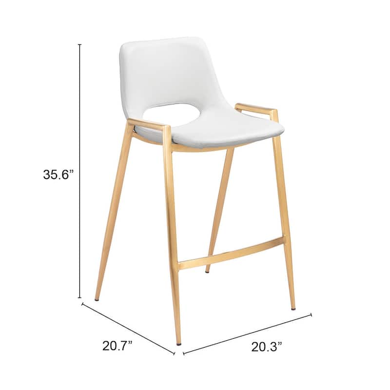 Desi Counter Stool (Set of 2) - 20.3" W x 20.7" D x 35.6" H