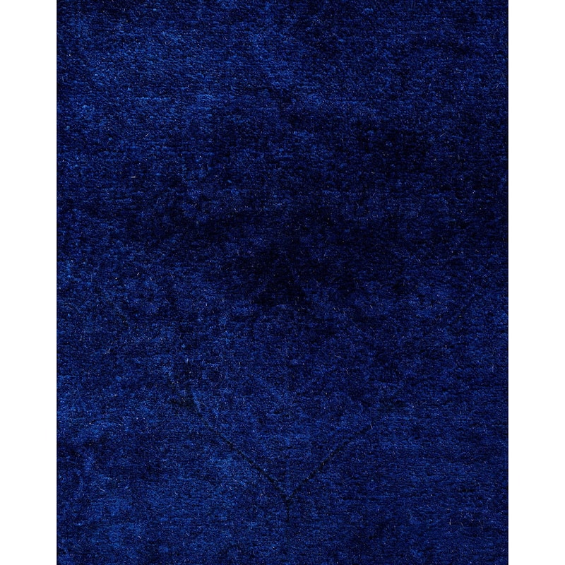 Fine Vibrance One-of-a-Kind Hand-Knotted Area Rug - Blue, 6' 1" x 8' 6" - 6' 1" x 8' 6"