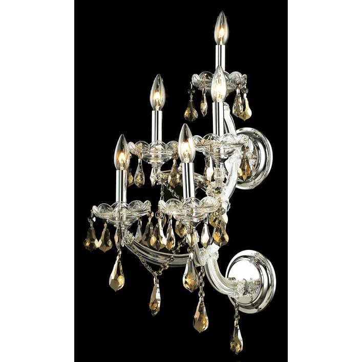 Fleur Illumination 5 light Chrome Wall Sconce
