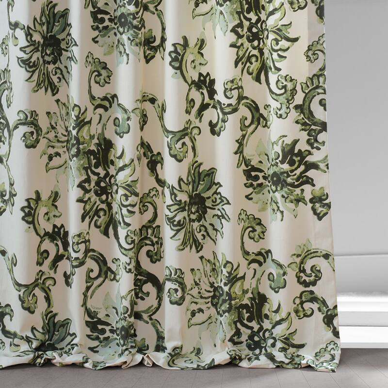 Exclusive Fabrics Indonesian Printed Cotton Twill Curtain (1 Panel)
