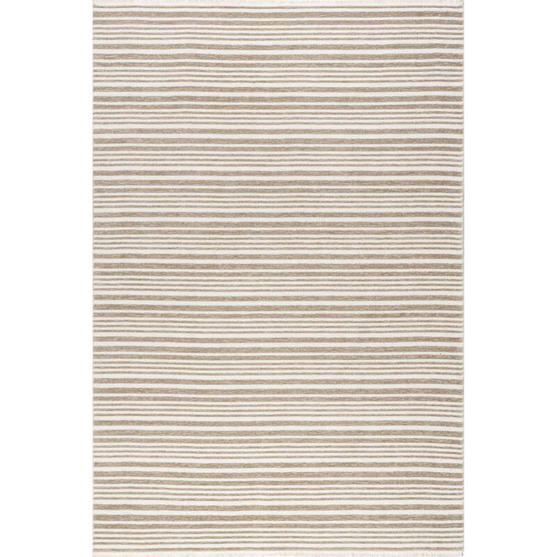 Nuloom Millicent SuperiorWash Striped Machine Washable Area Rug