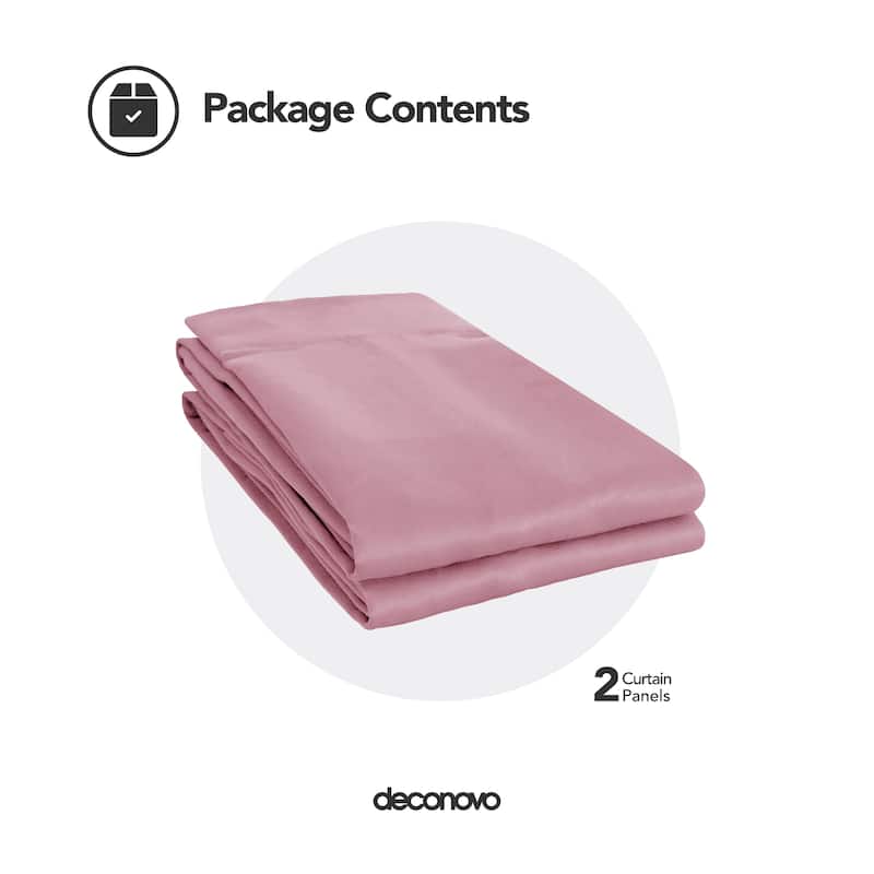 Deconovo Square Grommet Curtain Panel Pair(2 Panel)