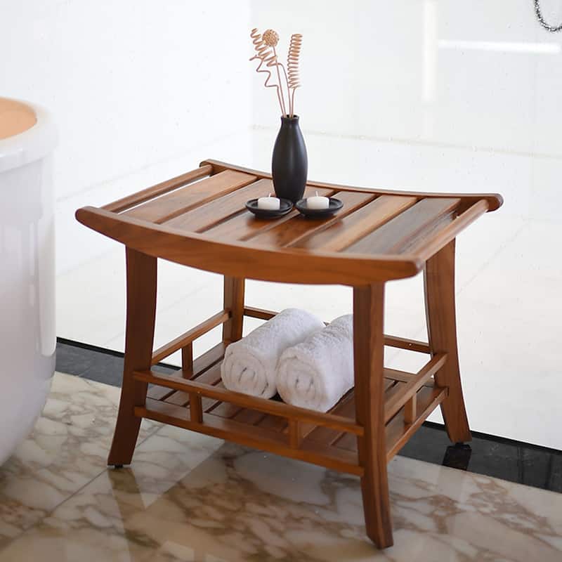 Cambridge Casual Estate Spa Teak Wood Shower Bench