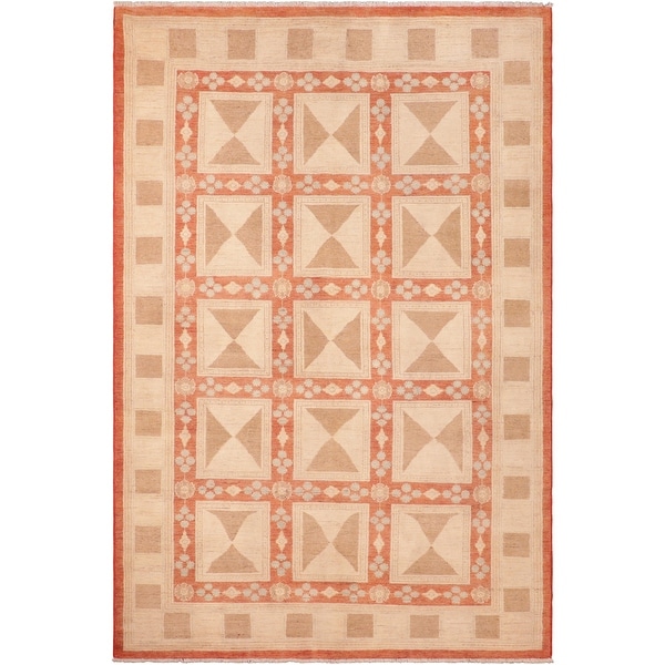 Bohemien Ziegler Nancie Hand Knotted Area Rug -6'2" x 8'8" - 6 ft. 2 in. X 8 ft. 8 in.. Opens flyout.