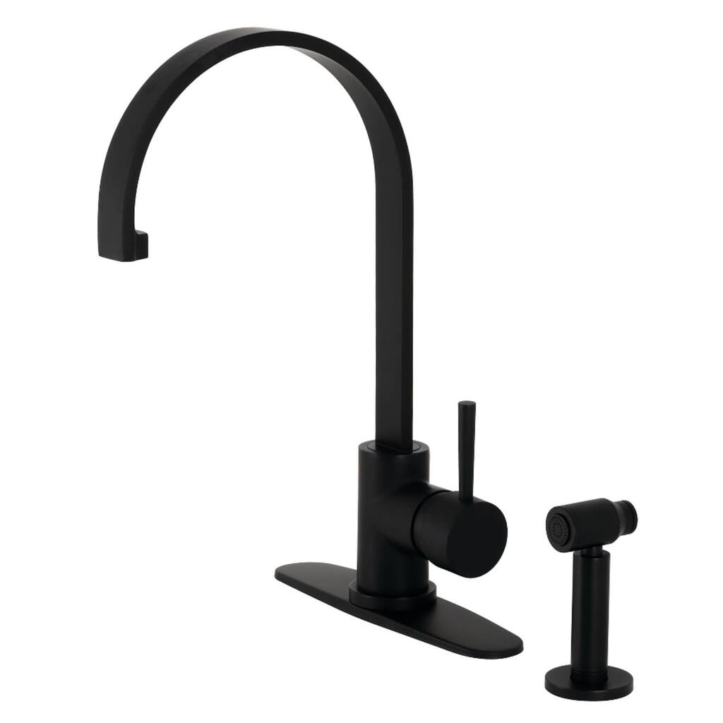Kingston Brass Concord 1.8 GPM Single Hole Kitchen Faucet � Includes