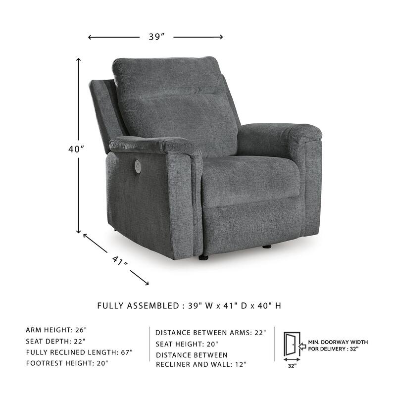 Signature Design by Ashley Barnsana Power Recliner