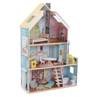 Zoey Magic Lights & Sounds Dollhouse with 18 Accessories - Bed