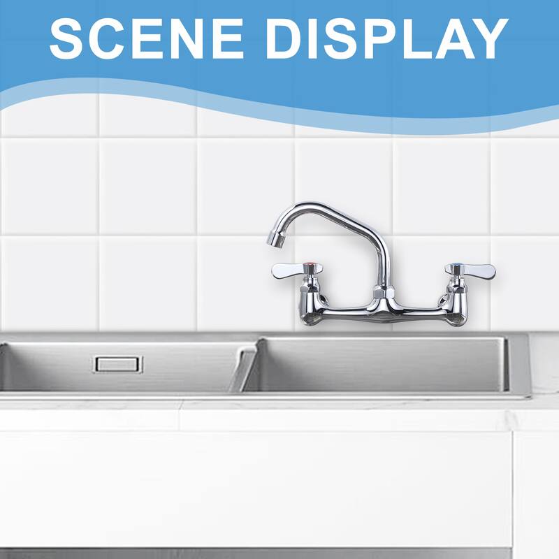 WOWOW Commercial Faucet Swivel Spout Replacement in Polished Chrome